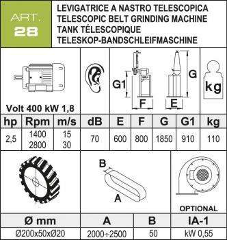 Kontaktbandschleifmaschine Aceti ART 28